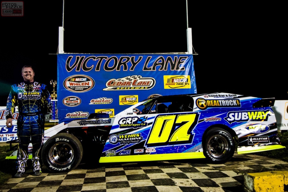 Crapser captures Modified victory at Cedar Lake Speedway