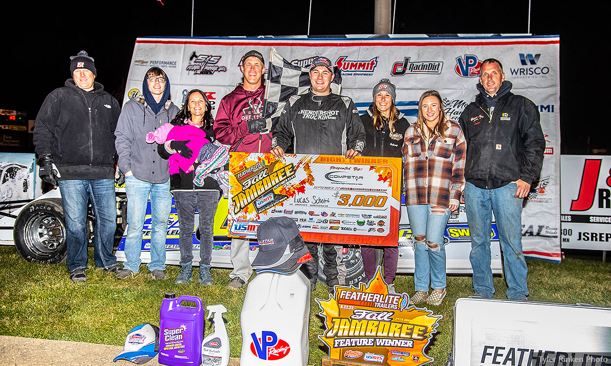 Featherlite Fall Jamboree opener to Schott